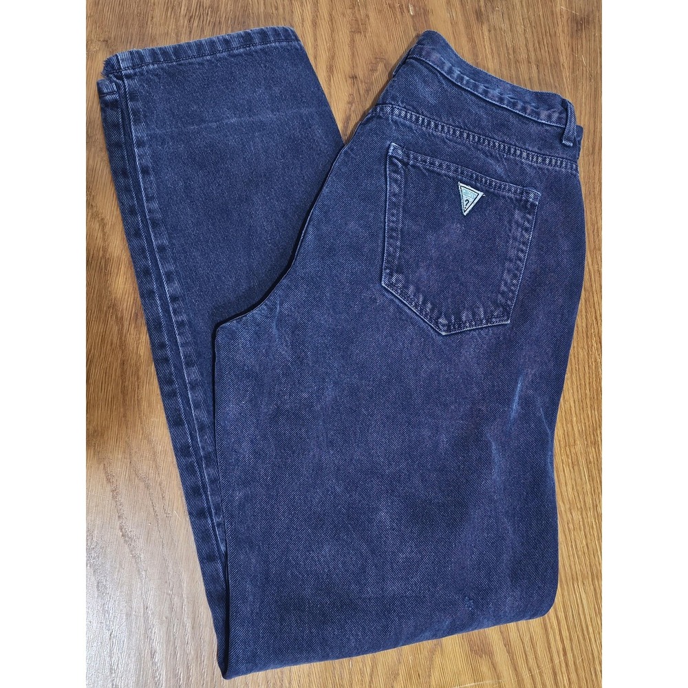 Vintage Guess Jeans Mens 36x33 Blue Relaxed Tapered Denim Made In USA 80s